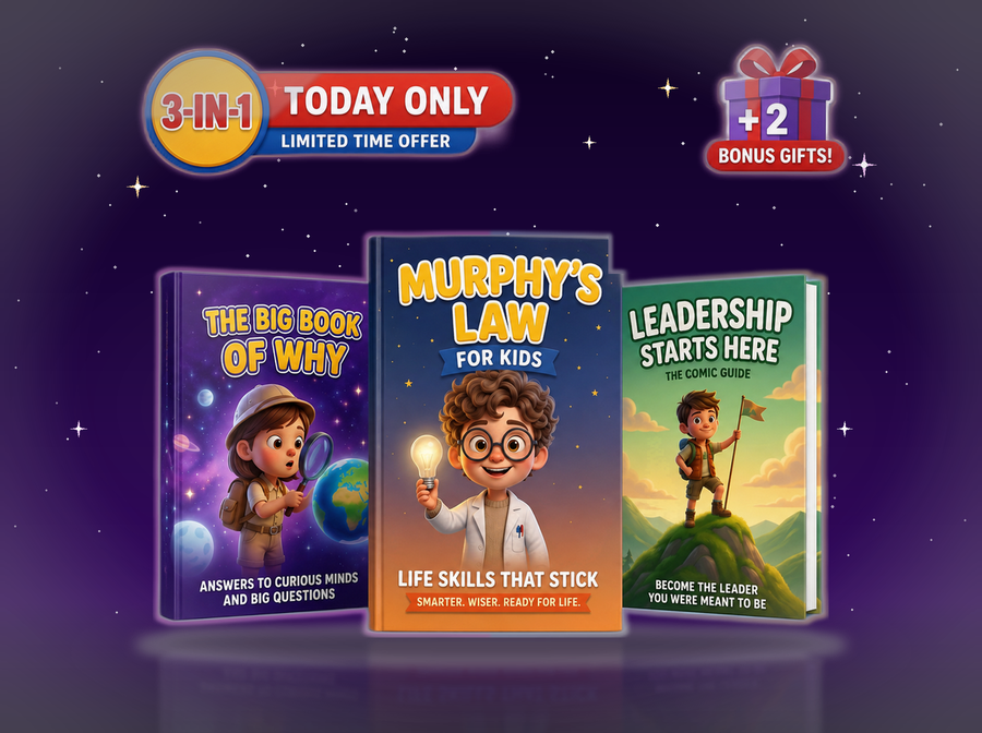 KiBook 3-in-1 Kit — Murphy's Law, The Big Book of Why, and Leadership Starts Here